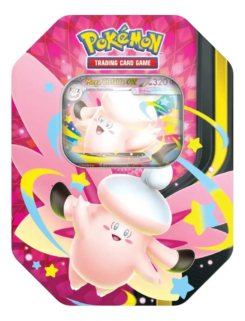 Mega Moonlit Tin Mega Clefable Ex Inglés