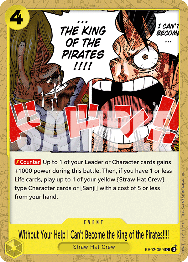 [Single] EB02-059 Without Your Help I Can't Become the King of the Pirates!!!!