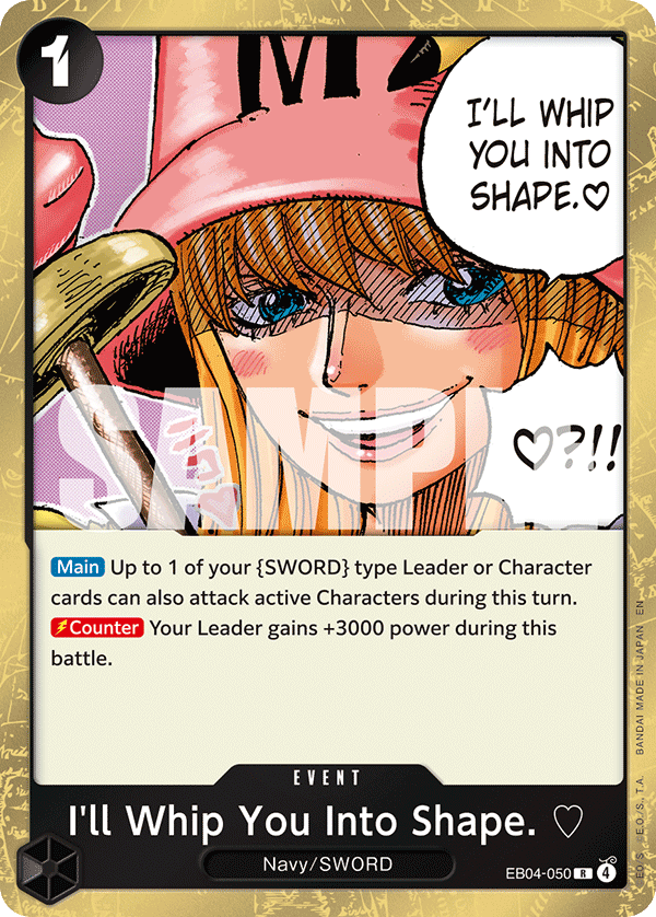 Pre[Single] EB04-050 I'll Whip You Into Shape. (OP15)