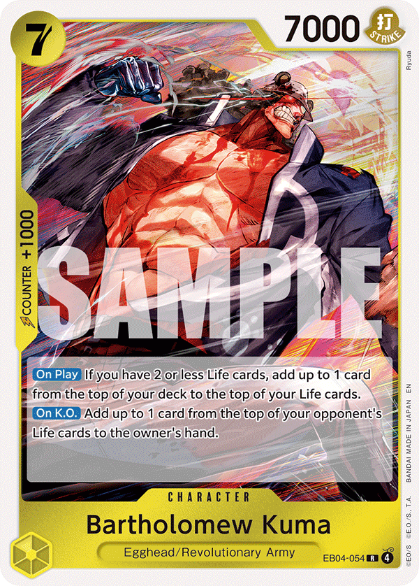 Pre[Single] EB04-054 Bartholomew Kuma (OP15)
