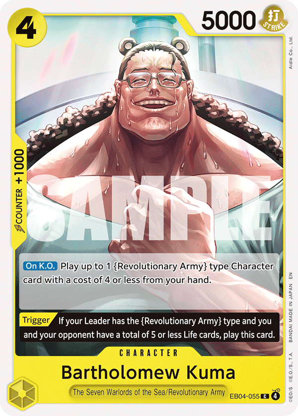 Pre[Single] EB04-055 Bartholomew Kuma (OP15)