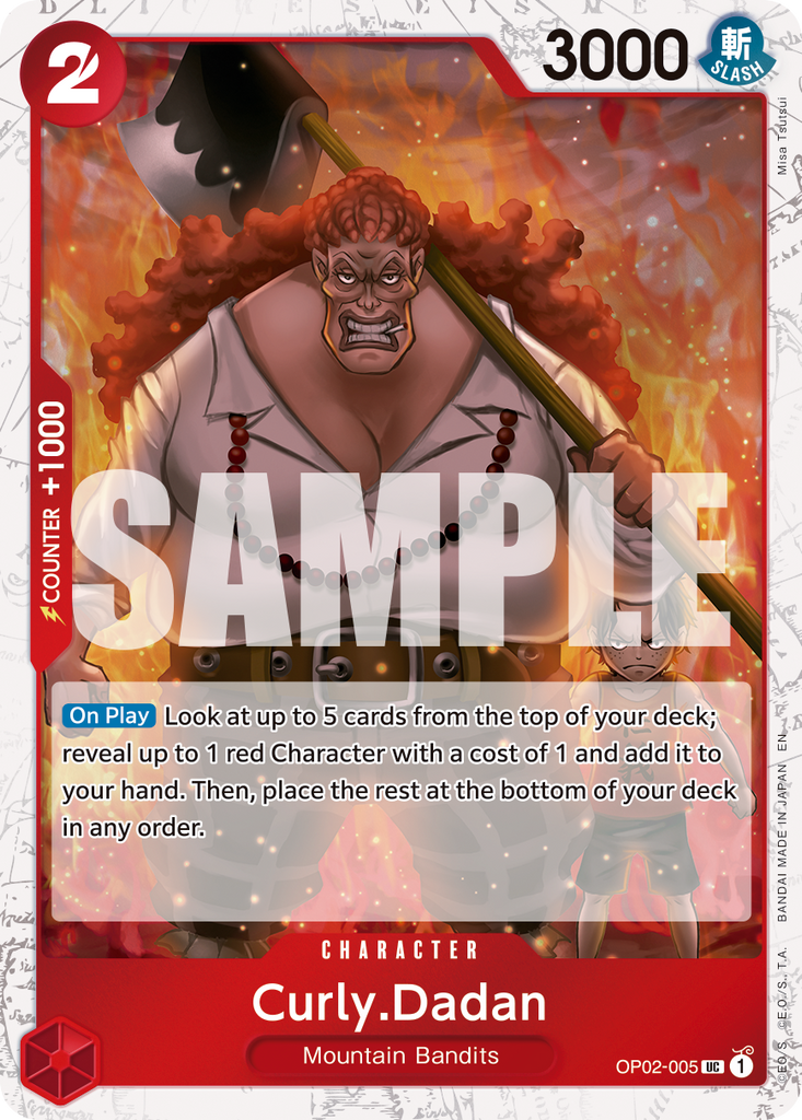 [Single] OP02-005 Curly.Dadan FOIL (PRB02)