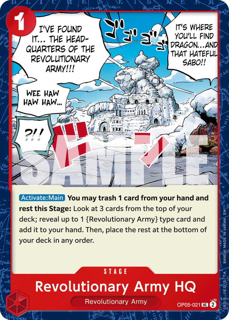 [Single] OP05-021 Revolutionary Army HQ (PRB02)