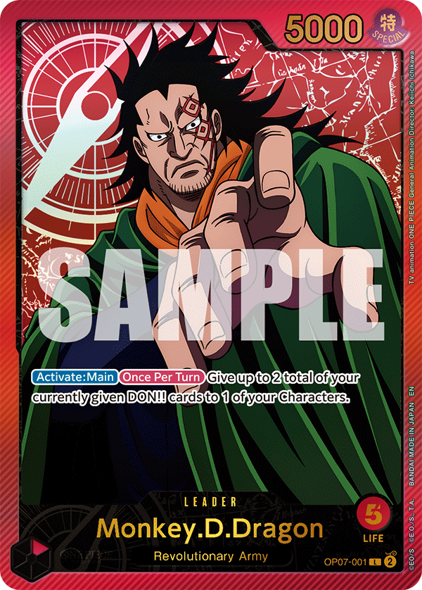 [Single] OP07-001 Monkey.D.Dragon (EB02)