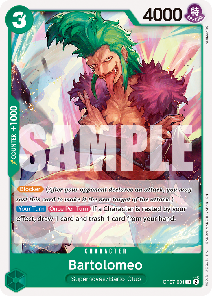 [Single] OP07-031 Bartolomeo (PRB02)