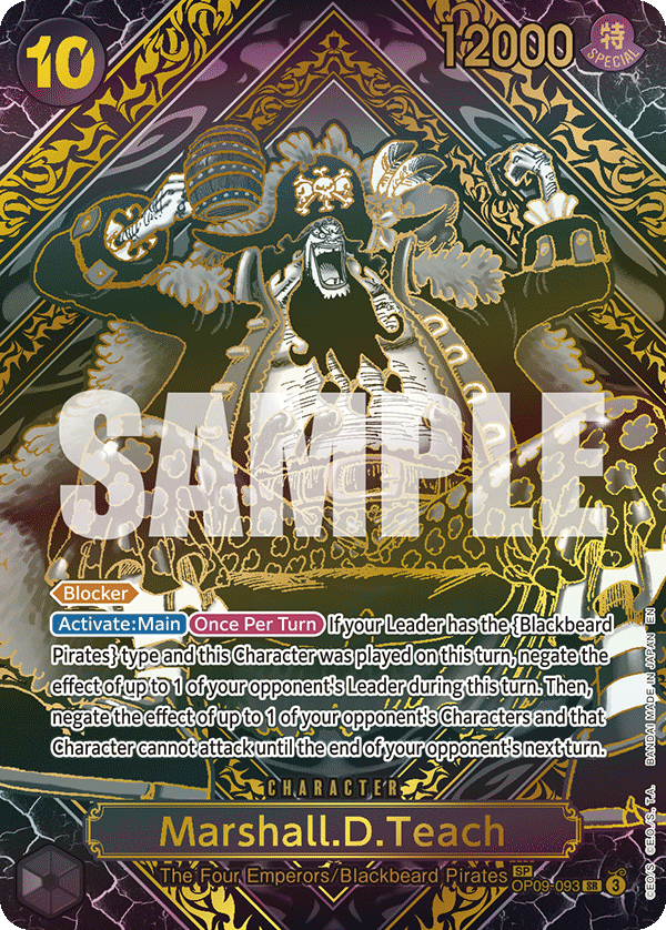 [Single] OP09-093 Marshall.D.Teach SP Gold (OP12)