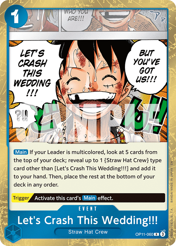 [Single] OP11-060 Let's Crash This Wedding!!!