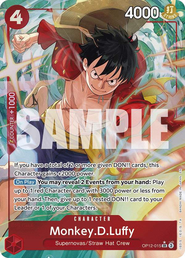[Single] OP12-015 Monkey.D.Luffy (AA)