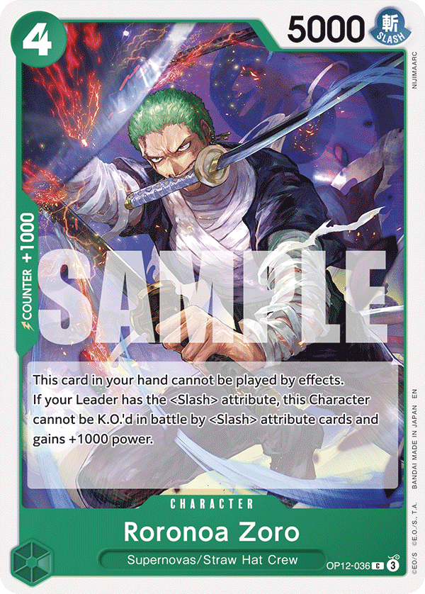 [Single] OP12-036 Roronoa Zoro