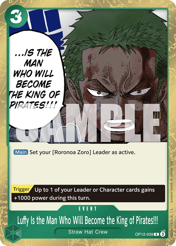 [Single] OP12-039 Luffy Is the Man Who Will Become the King of Pirates!!!