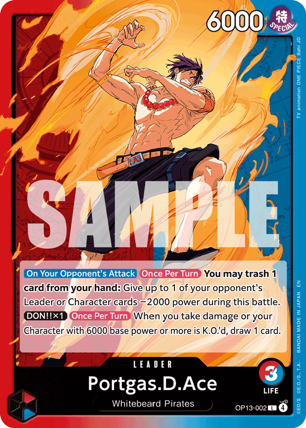 [Single] OP13-002 Portgas.D.Ace