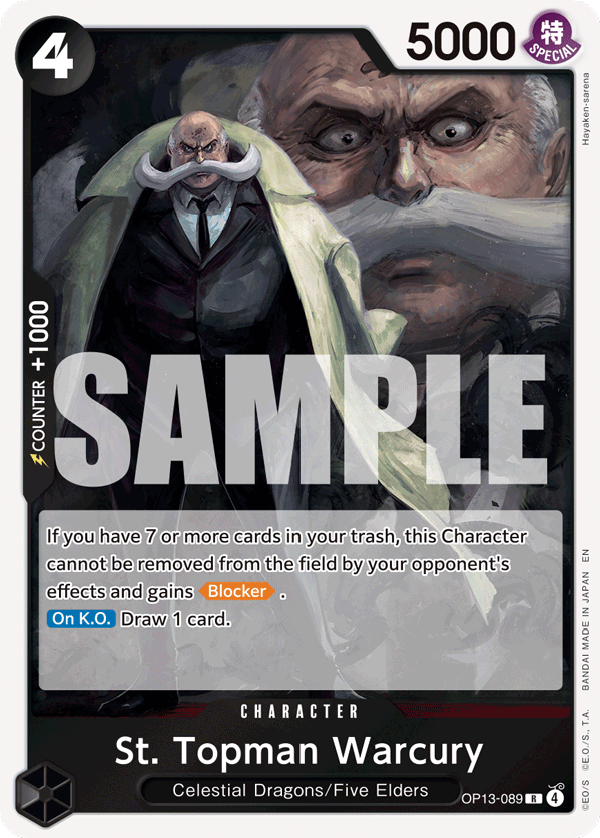 [Single] OP13-089 St. Topman Warcury