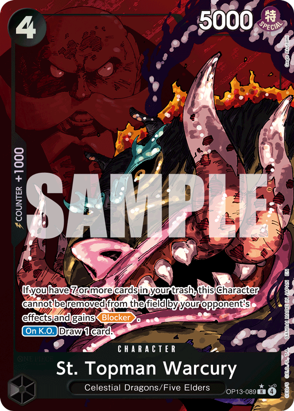 [Single] OP13-089 St. Topman Warcury AA