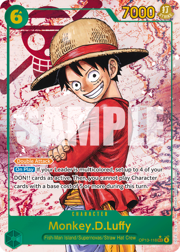 [Single] OP13-118 Monkey.D.Luffy AA