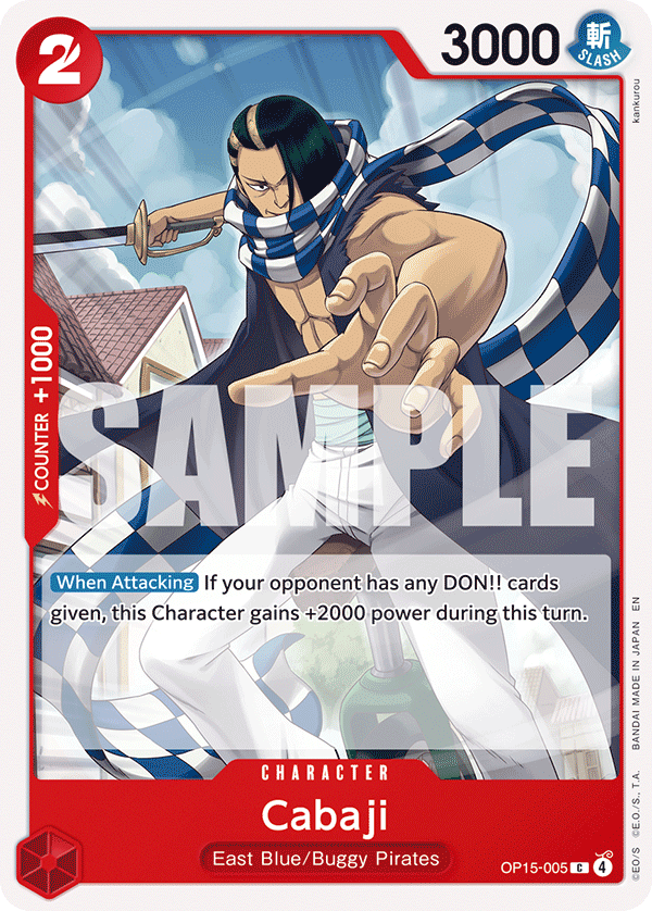 Pre[Single] OP15-005 Cabaji