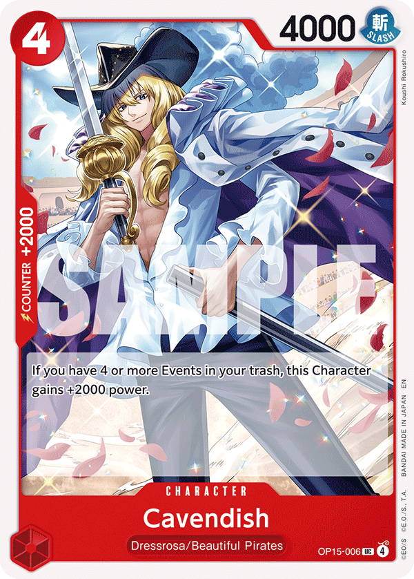 Pre[Single] OP15-006 Cavendish