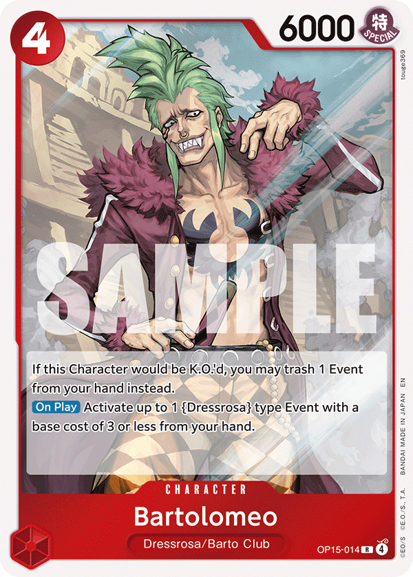 Pre[Single] OP15-014 Bartolomeo