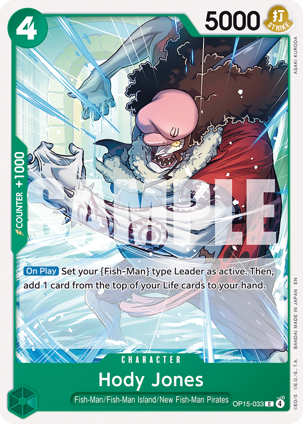 Pre[Single] OP15-033 Hody Jones