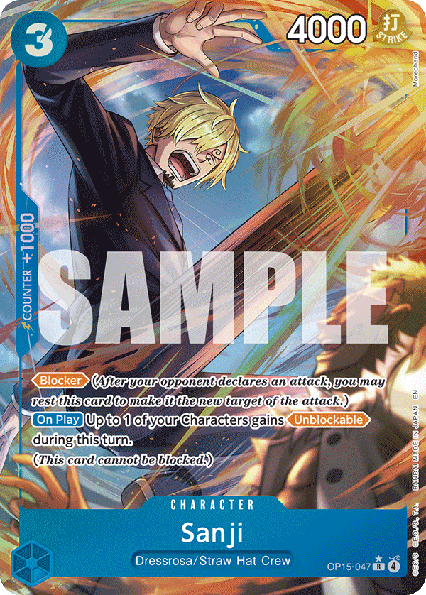Pre[Single] OP15-047 Sanji AA