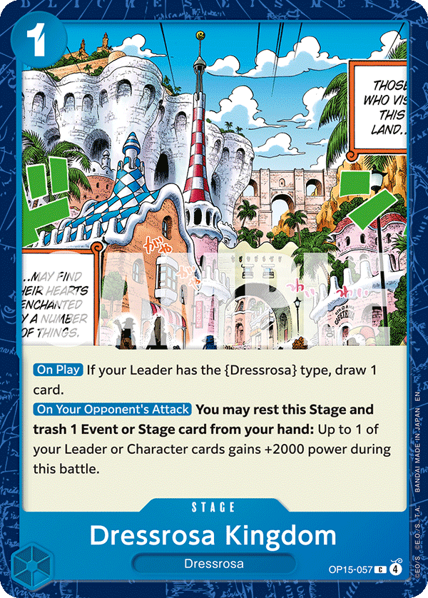 Pre[Single] OP15-057 Dressrosa Kingdom