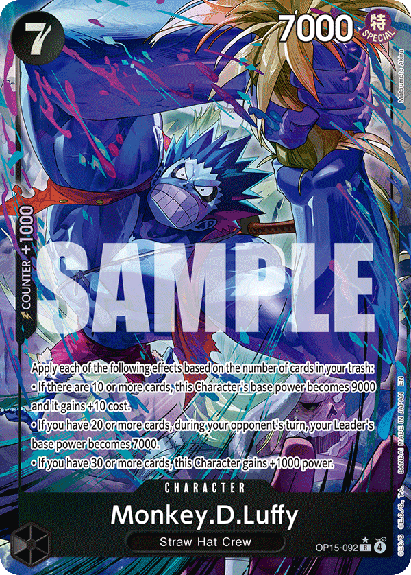 Pre[Single] OP15-092 Monkey.D.Luffy AA
