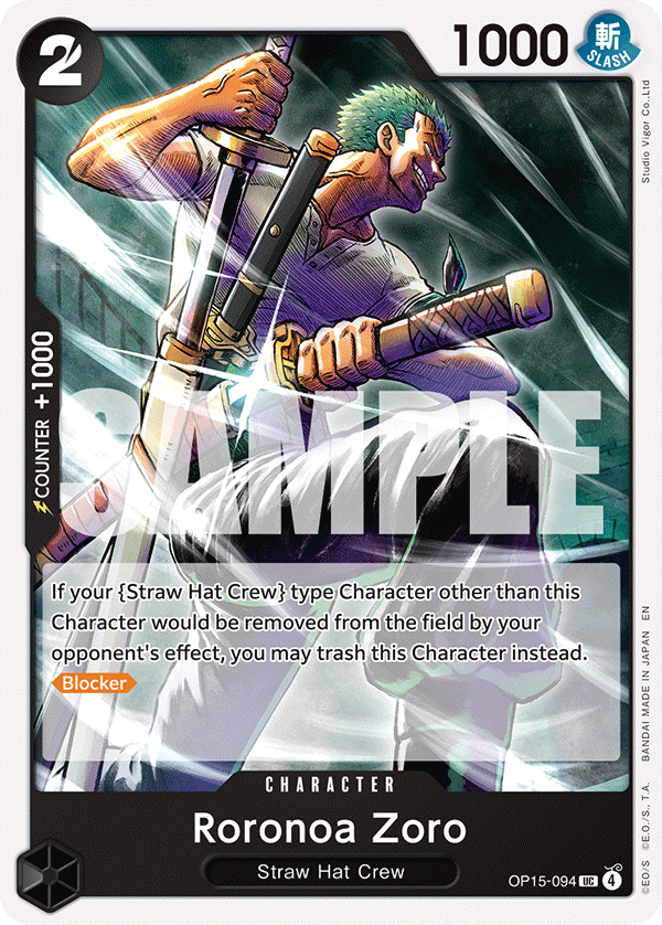 Pre[Single] OP15-094 Roronoa Zoro
