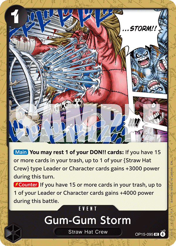 Pre[Single] OP15-095 Gum-Gum Storm