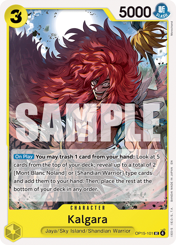 Pre[Single] OP15-101 Kalgara