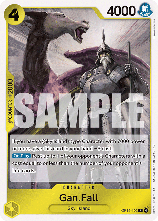 Pre[Single] OP15-102 Gan.Fall