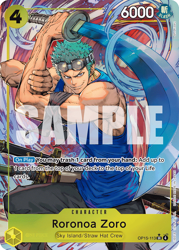 Pre[Single] OP15-113 Roronoa Zoro AA