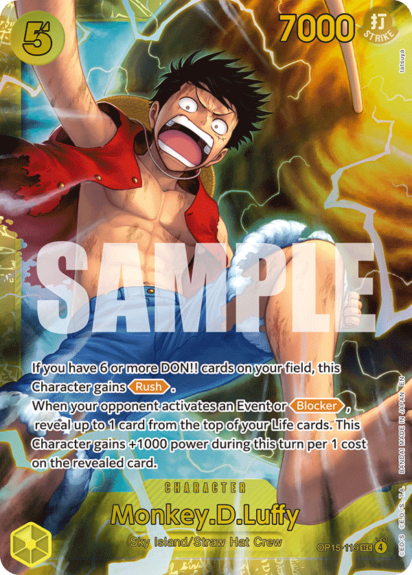 Pre[Single] OP15-119 Monkey.D.Luffy