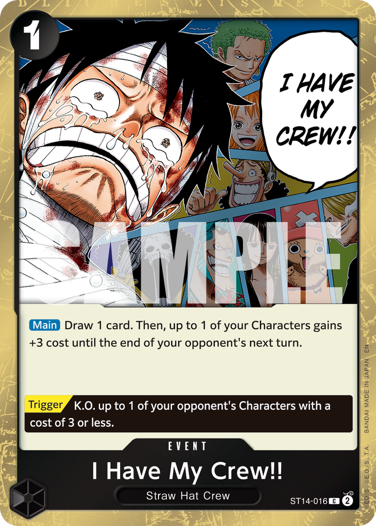 [Single] ST14-016 I Have My Crew!! Foil (PRB02)