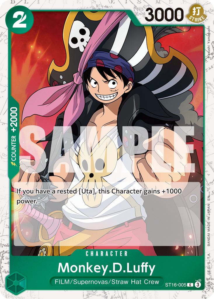 [Single] ST16-005 Monkey.D.Luffy FOIL (PRB02)