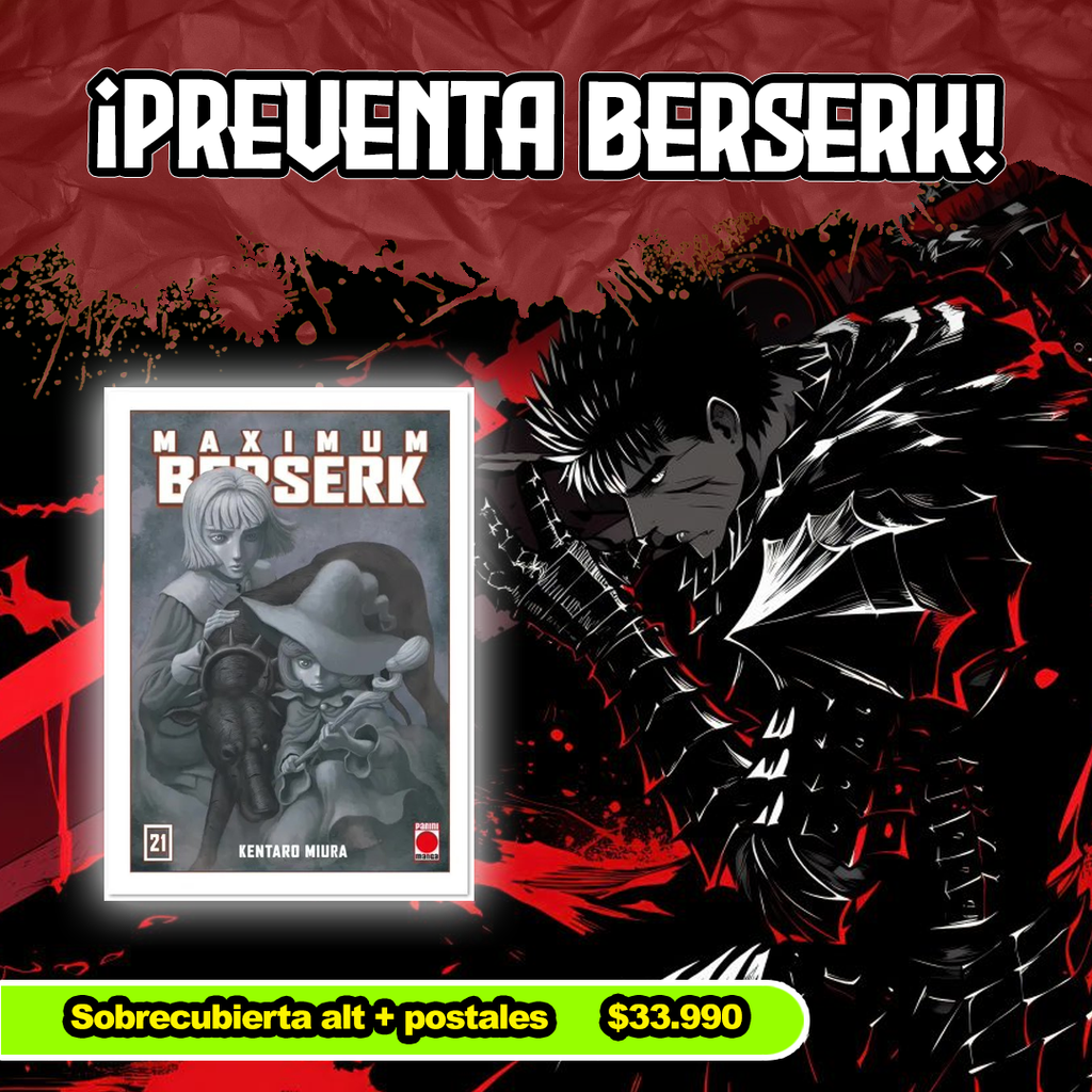 [PREVENTA] Maximum Berserk 21 (Portada ALT + Postales)