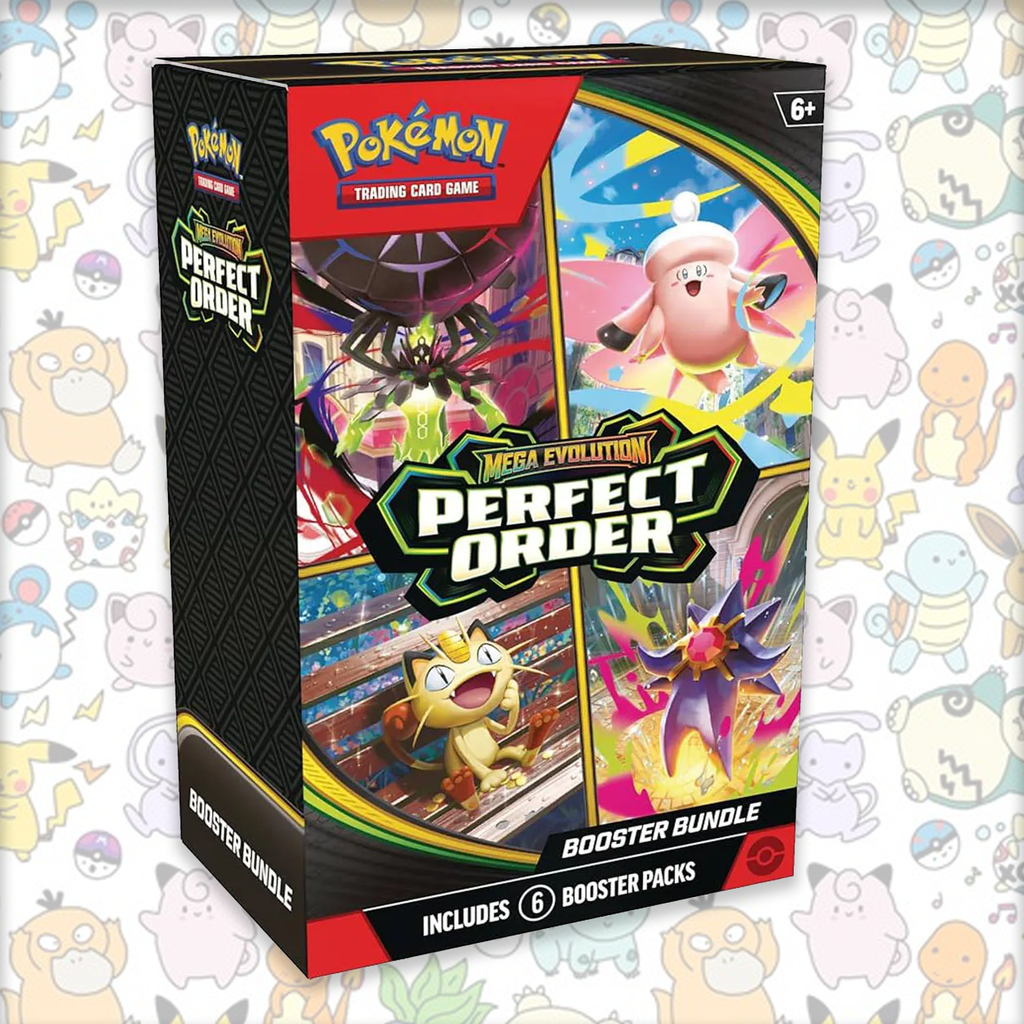 Mega Evolution Perfect Order -  Booster Bundle - Ingles - 6 sobres