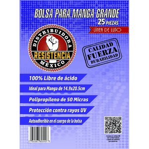 Bolsa para manga grande (25 unidades)